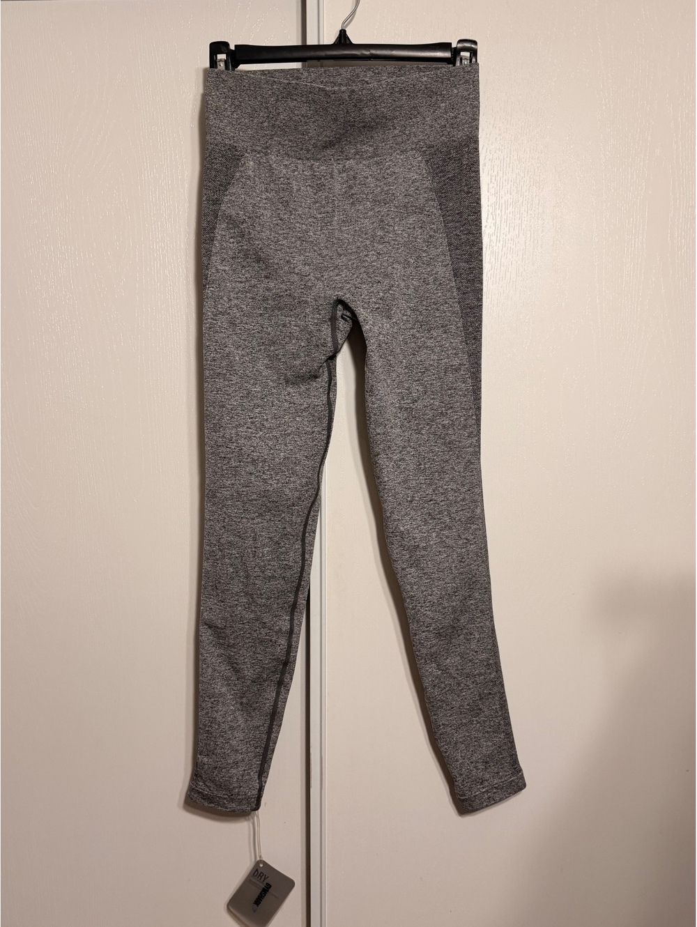 Gymshark High Waisted Flex Leggings Charcoal Marl Pastel Grape Size Medium